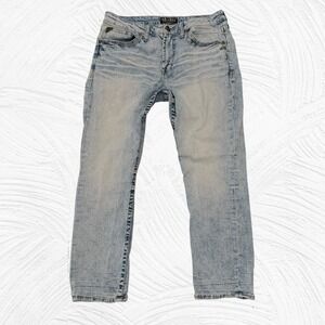 Salvage By‎ Buckle Jeans Men's 36X29 Mayhem Straight Regular Fit Embroidered